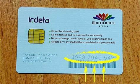 dstv premium smart card number|forgot my dstv account number.